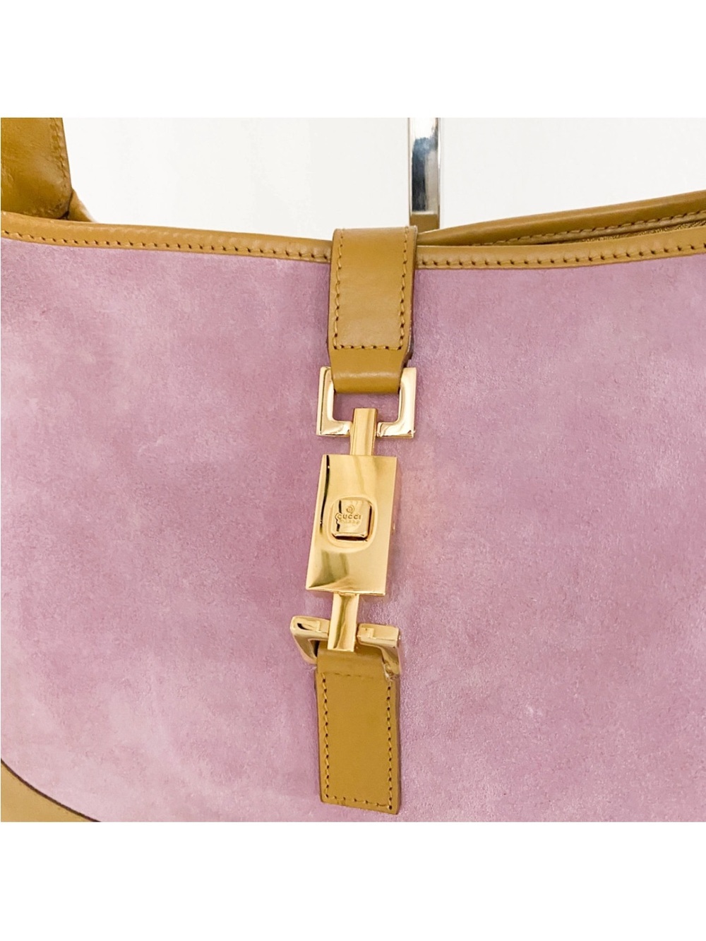 Gucci Vintage Suede Jackie 1961 handbag (read description+ see photos on strap) - Picture 6 of 16